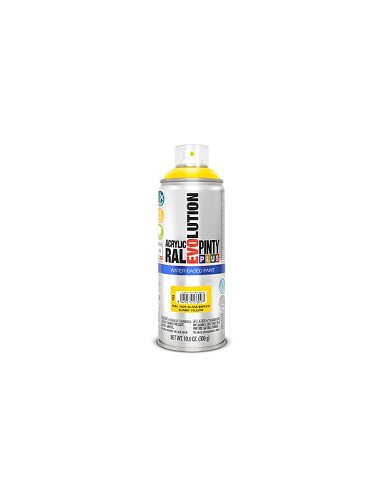 Compra Pintura spray al agua evolution water based 520 cc ral 1021 amarillo colza brillo PINTYPLUS 752 al mejor precio