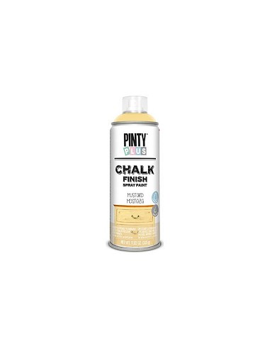 Compra Pintura spray chalk 520 cc amarillo mostaza PINTYPLUS CK801 al mejor precio