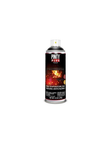 Compra Pintura spray tech anticalorica 520 cc ral 9005 negro PINTYPLUS 204 al mejor precio