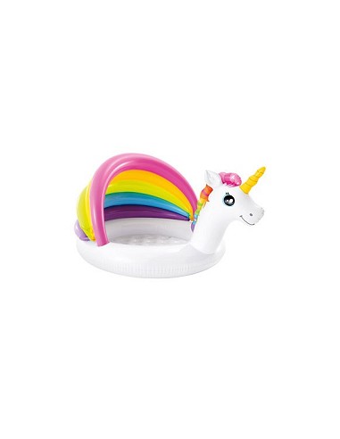 Compra Piscina infantil hinchable unicornio 127x102x69 cm INTEX 57113 al mejor precio