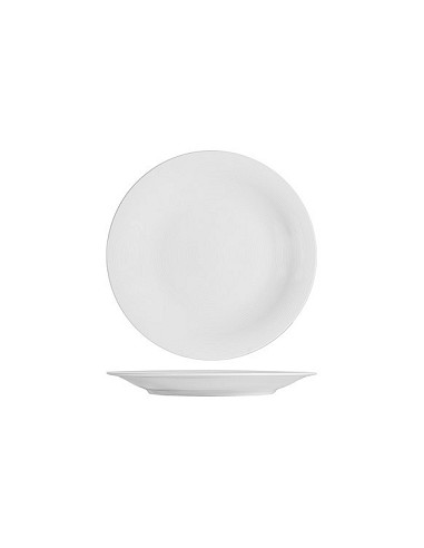 Compra Plato porcelana grabado blanco llano-27 cm 4470001 al mejor precio
