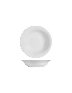 Compra Plato porcelana grabado blanco hondo-23 cm 4470002 al mejor precio