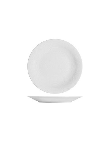 Compra Plato porcelana grabado blanco postre-21 cm 4470003 al mejor precio
