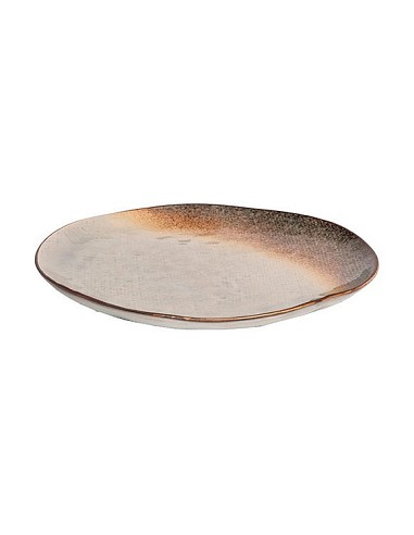 Compra Plato stoneware bicolor irregular llano 27 cm 9065001 al mejor precio