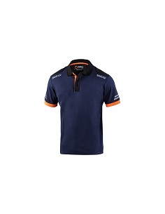 Compra Polo tecnico 180 gr azul / naranja fluor talla m SPARCO 02415BMAFM al mejor precio