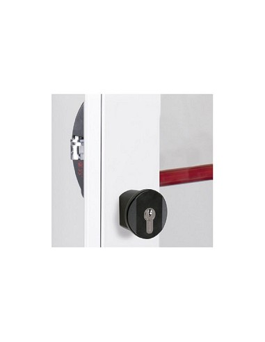 Compra Pomo puerta antipanico 7078 ejes 43mm exterior fijo, con llave, negro CISA 1.07078.35.0 al mejor precio