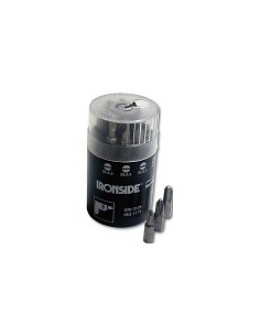 Compra Punta atornillar de ¼" en cilindro dispensador 9 puntas más adaptador magnético IRONSIDE 244050 al mejor precio