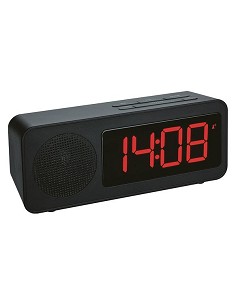 Compra Reloj despertador con radio negro HERTER 60.2546.01 al mejor precio