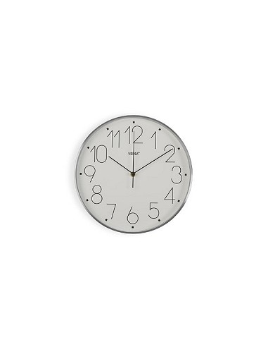 Compra Reloj pared redondo aluminio diámetro 31 cm blanco NON 18560820 al mejor precio
