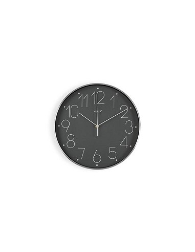 Compra Reloj pared redondo aluminio diámetro 31 cm gris NON 18560822 al mejor precio