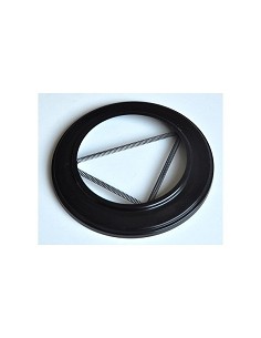 Compra Roseton embellecedor vitrificado negro diámetro 120 mm FR RNPA120 al mejor precio