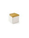 Compra Salero cuadrado ceramica más bambu blanco IBILI 714810 al mejor precio