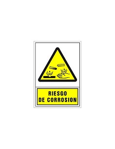 Compra Señal advertencia castellano 345 x 245 mm-riesgo de corrosion 203034PS al mejor precio