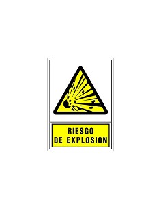 Compra Señal advertencia castellano 345 x 245 mm-riesgo de explosion 201034PS al mejor precio