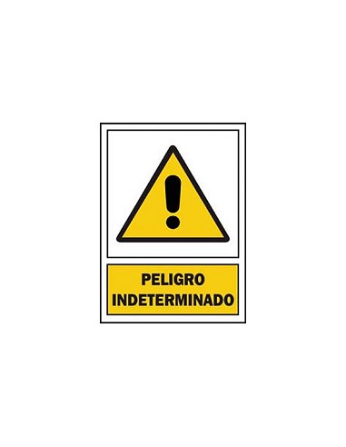 Compra Señal advertencia catalan 297x210 mm perill indeterminat 301 PLA-CAT al mejor precio