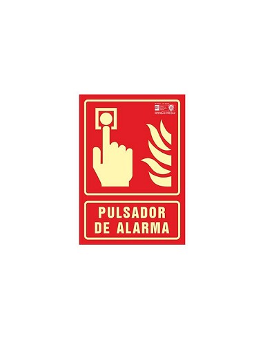 Compra Señal fotoluminiscente contra incendio castellano 297x210 mm-pulsador alarma 606029PF al mejor precio