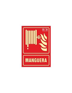 Compra Señal fotoluminiscente contra incendio castellano 420x297 mm-manguera 602842PF al mejor precio
