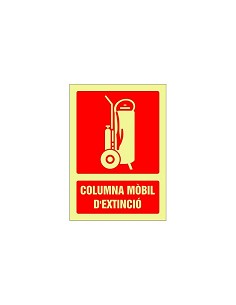 Compra Señal fotoluminiscente contra incendio catalan 420x297 mm-columna mobil d'extincio 606242PFC al mejor precio