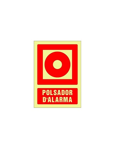 Compra Señal fotoluminiscente contra incendio catalan 420x297 mm-polsador d'alarma 606042PFC al mejor precio