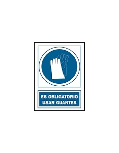 Compra Señal obligacion castellano 297x210 mm guantes 135 OBA-CAST al mejor precio