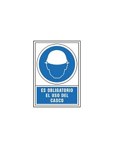 Compra Señal obligacion castellano 345x245 mm-obligatorio uso del casco 400034PS al mejor precio
