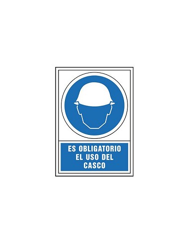 Compra Señal obligacion castellano 345x245 mm-obligatorio uso del casco 400034PS al mejor precio