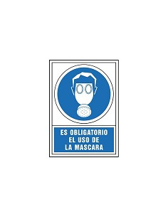 Compra Señal obligacion castellano 490x345 mm-obligatorio uso de mascara 400749PS al mejor precio