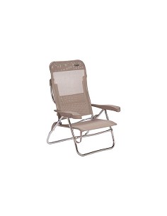 Compra Silla playa reclinable 7 posiciones beige CRESPO AL/223-M34 al mejor precio