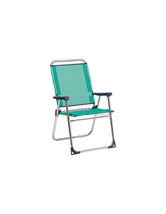 Compra Sillon playa fijo seguridad respaldo alto aluminio fibreline azul ALCO 637ALF-0030 al mejor precio