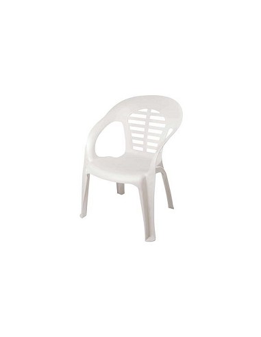 Compra Sillon resina apilable confort blanco GARDEN LIFE 8305 al mejor precio
