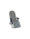 Compra Sillon tumbona acero relax 5 posiciones rayas azul ALCO 787VOR-0057 al mejor precio