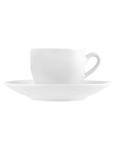 Compra Taza cafe con plato porcelana sweden blanco - 10 cl 8719459 al mejor precio