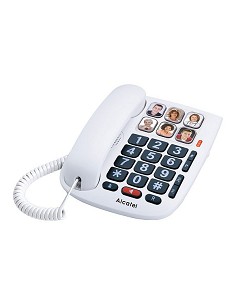 Compra Telefono con cable teclas grandes visor fotos blanco ALCATEL ALTMAX10WHI al mejor precio