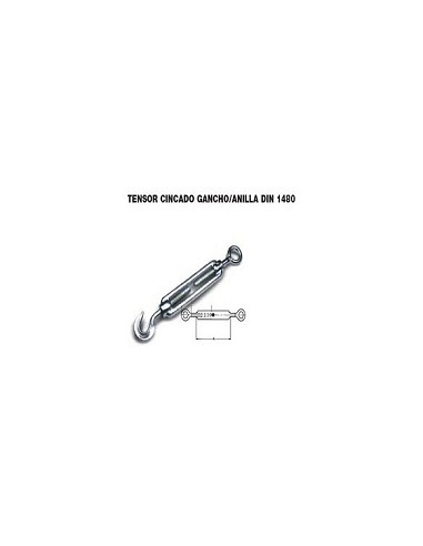 Compra Tensor gancho anilla din 1480 cincado m 6-75 kg UNIQ 9521119 al mejor precio