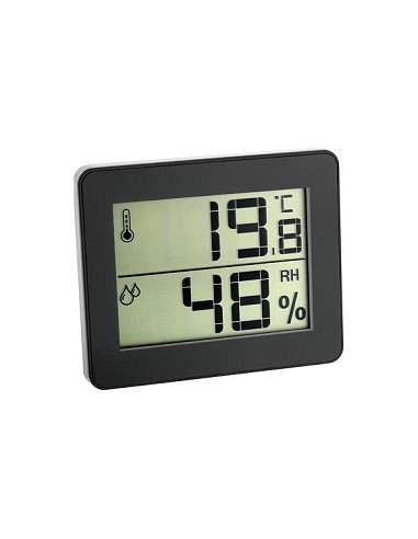 Compra Termometro higrometro reloj digital negro TFA 20301060 al mejor precio