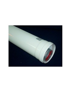 Compra Tubo coaxial macho/hembra aluminio blanco diámetro 60/ 100 50 cm TCMH50100 al mejor precio
