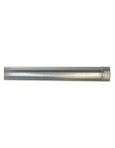 Compra Tubo liso galvanizado chimenea diámetro 100 x 1 mt x 0,50 mm FR RTG51100C al mejor precio