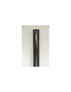 Compra Tubo liso vitrificado negro chimenea diámetro 120 x 1 mt FR RNT01120 al mejor precio