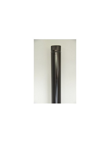Compra Tubo liso vitrificado negro chimenea diámetro 150 x 1 mt FR RNT01150 al mejor precio