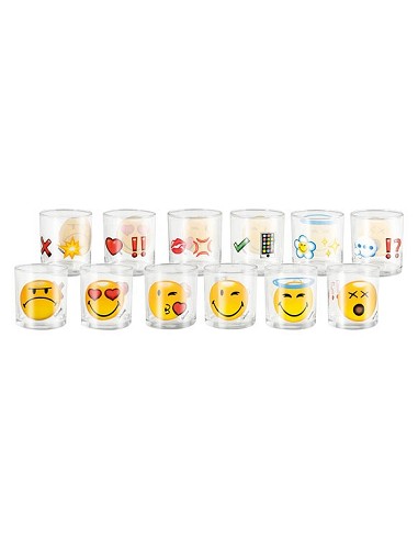 Compra Vaso agua vidrio smiley emoticon 25 cl 7521500 al mejor precio