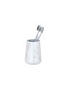 Compra Vaso portacepillo blanco marmol adrada WENKO 23694 al mejor precio