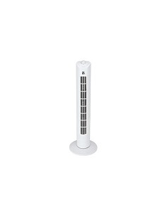 Compra Ventilador torre blanco temporizador 1 hora 50 w h80 cm BOX PLUS TIMIT al mejor precio