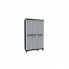 Compra Armario resina alto 3 estantes negro gris JOBGAR TWIST BLACK 170 X 102 X 39 CM 1002710 al mejor precio