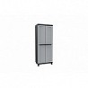 Compra Armario resina alto 3 estantes negro gris JOBGAR TWIST BLACK 68 X 39 X 170 CM 1002708 al mejor precio
