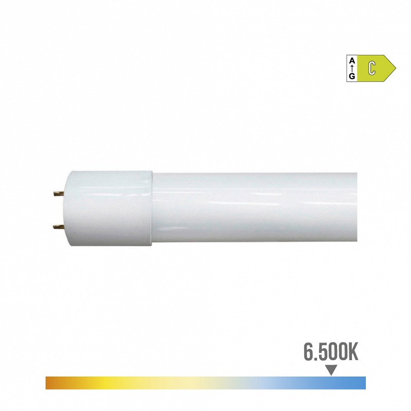 Tubo led t8 12w 1.940lm 6.500k luz fría clase c edm