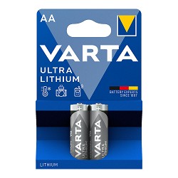 Pila varta ultra lithium aa - lr06 (blister 2 unid.) ø14,5x50,5mm