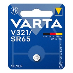 Micro pila varta silver sr65 - v321 1,55v (blister 1 unid.) ø6,8x1,65mm