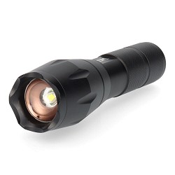 Linterna de aluminio con zoom. 1 led cree xml-t6 3xaaa (pilas incluidas) edm