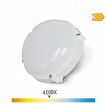 Aplique exterior led circular 12w ip65 4000k luz dia ø18,8x7,5cm edm