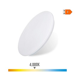 Plafon/aplique led de superficie 12w 4000k ø26,5x5,7cm edm